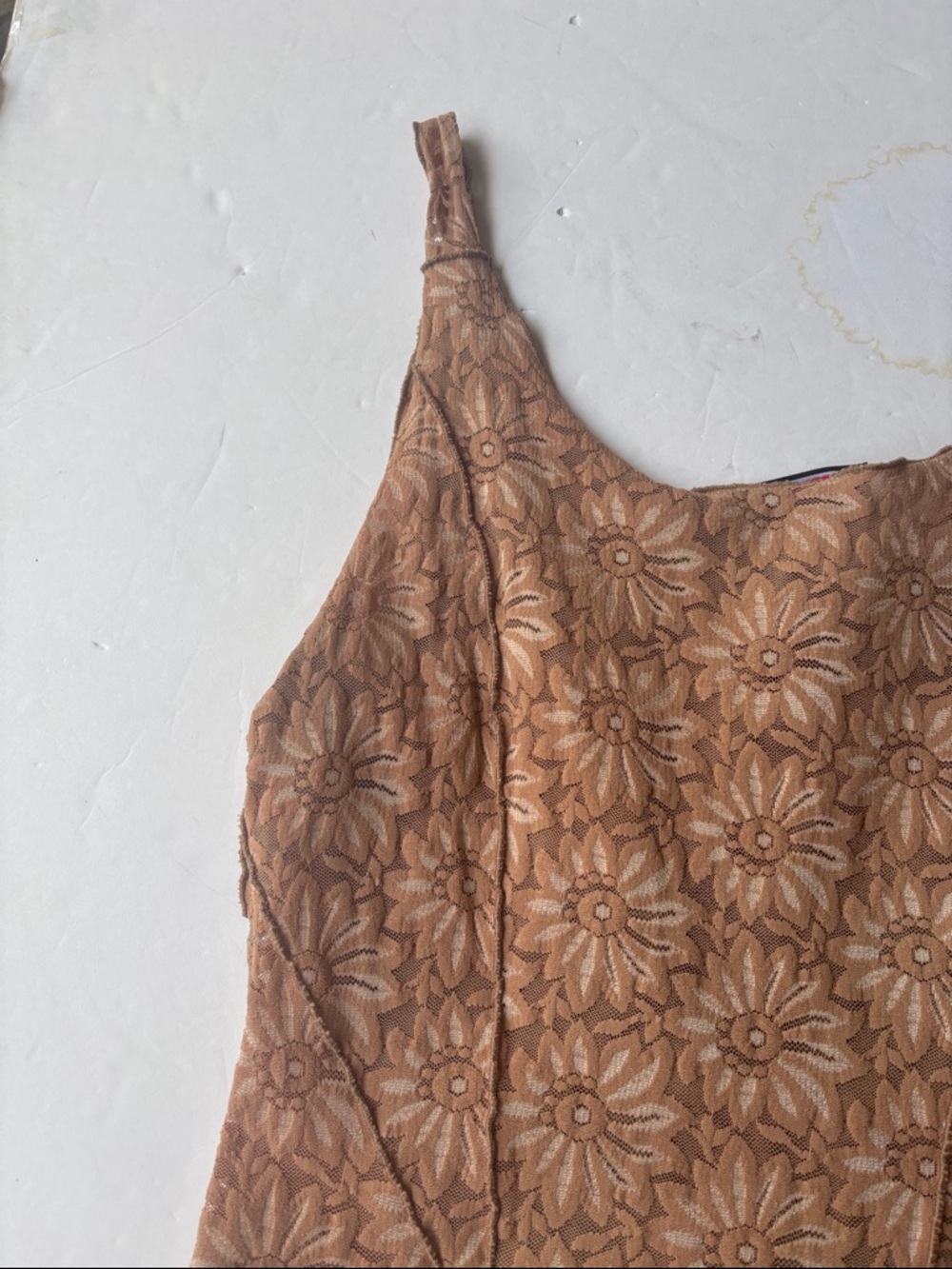 Vintage 90’s Nicole Miller Lace Corset Tank Top Brown Iconic Baddie Y2K Bustier - Picture 12 of 17